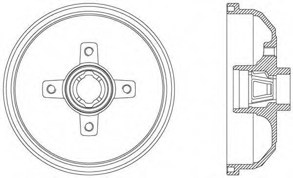 OPEN PARTS BAD901940 Тормозной барабан