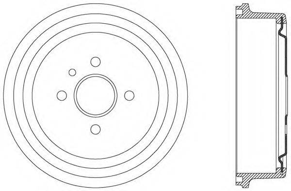 OPEN PARTS BAD902020 Тормозной барабан