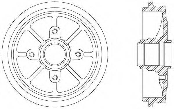 OPEN PARTS BAD903030 Тормозной барабан