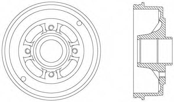 OPEN PARTS BAD903830 Тормозной барабан