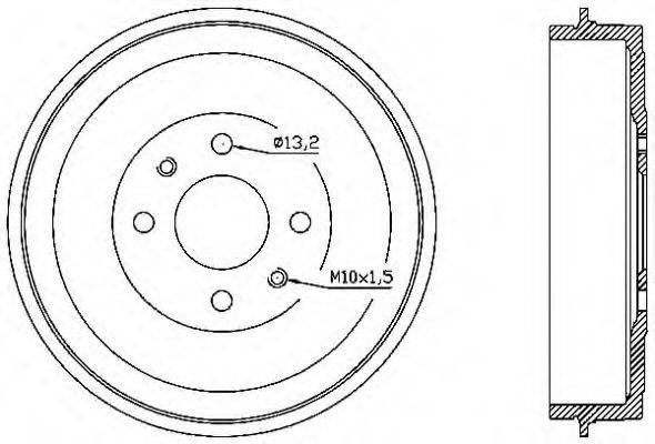 OPEN PARTS BAD904310 Тормозной барабан