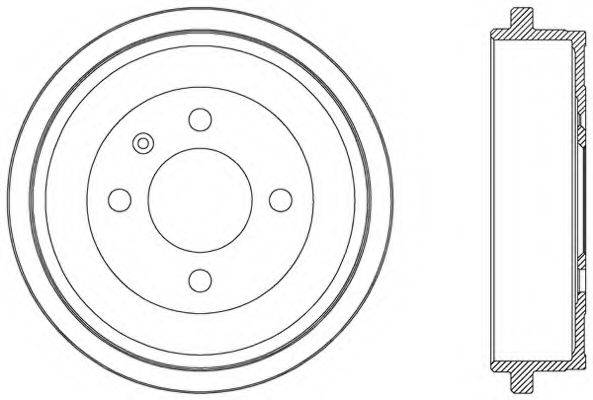 OPEN PARTS BAD904810 Тормозной барабан