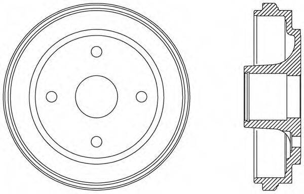 OPEN PARTS BAD906330 Тормозной барабан