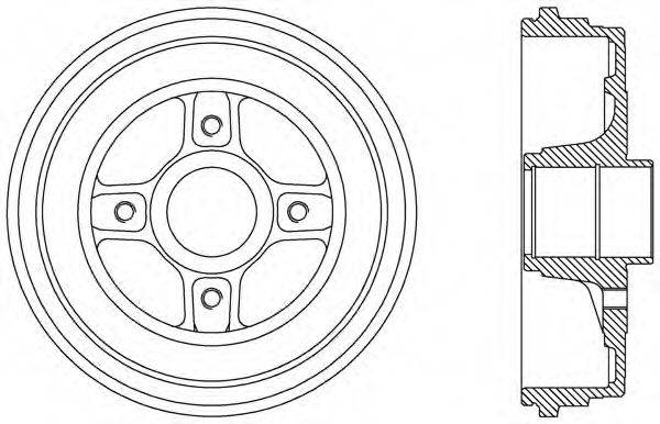 OPEN PARTS BAD906930 Тормозной барабан