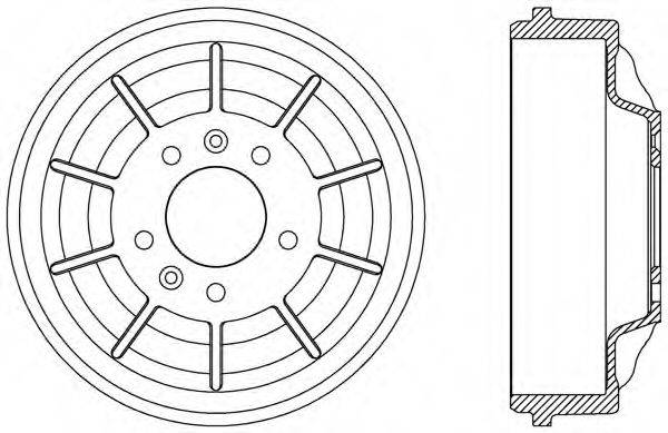 OPEN PARTS BAD907910 Тормозной барабан