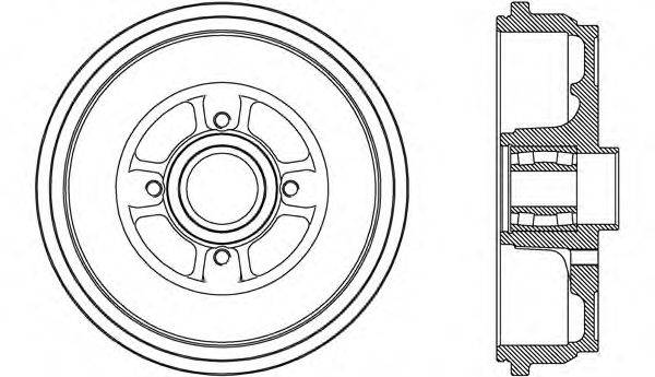 OPEN PARTS BAD908731 Тормозной барабан