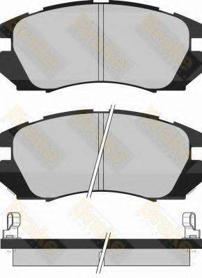 BRAKE ENGINEERING PA1011 Комплект тормозных колодок, дисковый тормоз