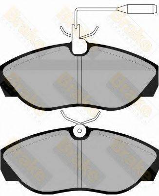 BRAKE ENGINEERING PA1042 Комплект тормозных колодок, дисковый тормоз