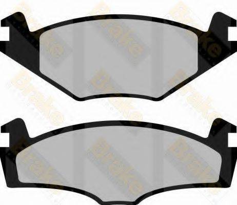 BRAKE ENGINEERING PA1120 Комплект тормозных колодок, дисковый тормоз