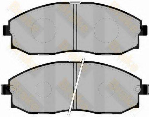 BRAKE ENGINEERING PA1242 Комплект тормозных колодок, дисковый тормоз