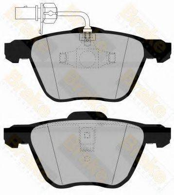 BRAKE ENGINEERING PA1339 Комплект тормозных колодок, дисковый тормоз