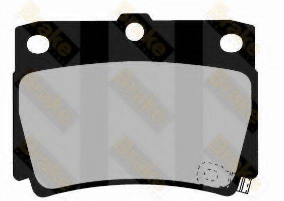 BRAKE ENGINEERING PA1370 Комплект тормозных колодок, дисковый тормоз