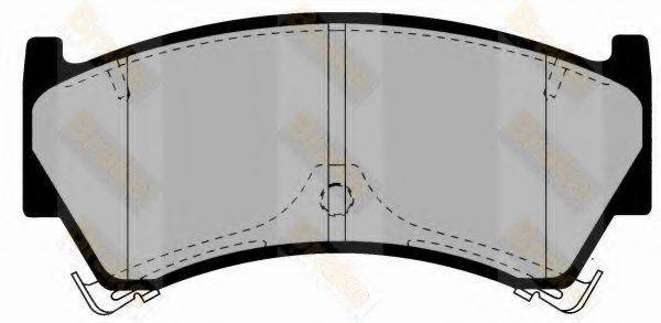 BRAKE ENGINEERING PA1377 Комплект тормозных колодок, дисковый тормоз