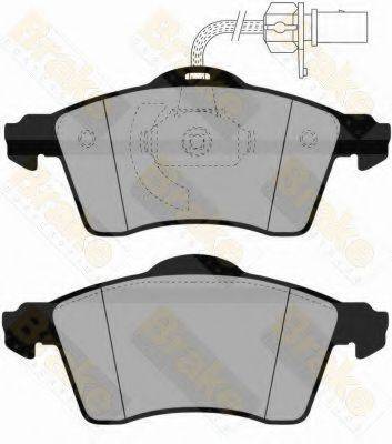 BRAKE ENGINEERING PA1464 Комплект тормозных колодок, дисковый тормоз