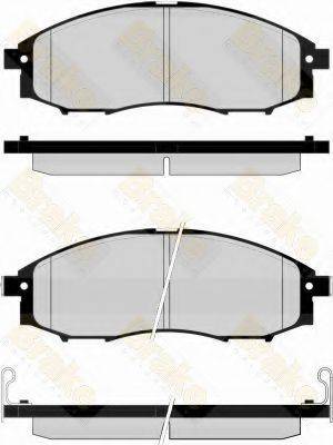 BRAKE ENGINEERING PA1590 Комплект тормозных колодок, дисковый тормоз