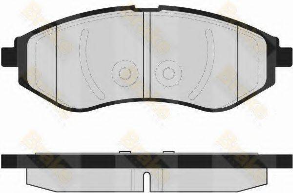 BRAKE ENGINEERING PA1600 Комплект тормозных колодок, дисковый тормоз