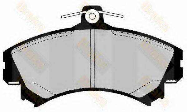 BRAKE ENGINEERING PA1609 Комплект тормозных колодок, дисковый тормоз