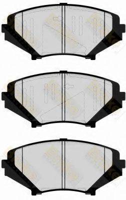 BRAKE ENGINEERING PA1641 Комплект тормозных колодок, дисковый тормоз