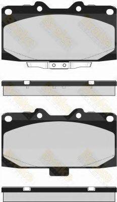 BRAKE ENGINEERING PA1694 Комплект тормозных колодок, дисковый тормоз