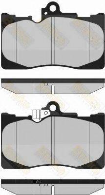 BRAKE ENGINEERING PA1723 Комплект тормозных колодок, дисковый тормоз