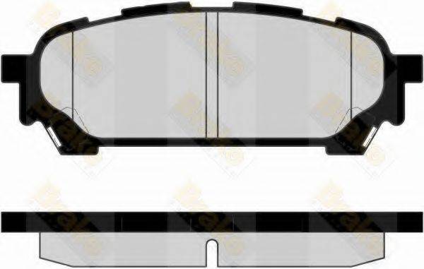 BRAKE ENGINEERING PA1731 Комплект тормозных колодок, дисковый тормоз
