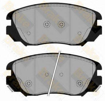 BRAKE ENGINEERING PA1777 Комплект тормозных колодок, дисковый тормоз