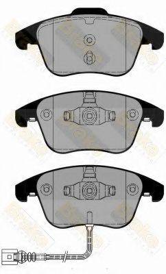 BRAKE ENGINEERING PA1801 Комплект тормозных колодок, дисковый тормоз