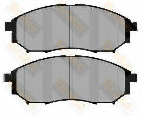 BRAKE ENGINEERING PA1804 Комплект тормозных колодок, дисковый тормоз