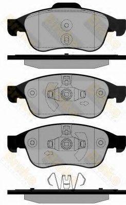 BRAKE ENGINEERING PA1834 Комплект тормозных колодок, дисковый тормоз