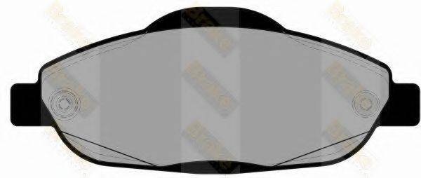 BRAKE ENGINEERING PA1835 Комплект тормозных колодок, дисковый тормоз