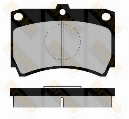 BRAKE ENGINEERING PA469 Комплект тормозных колодок, дисковый тормоз