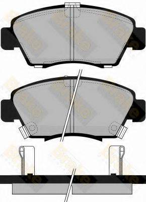 BRAKE ENGINEERING PA745 Комплект тормозных колодок, дисковый тормоз