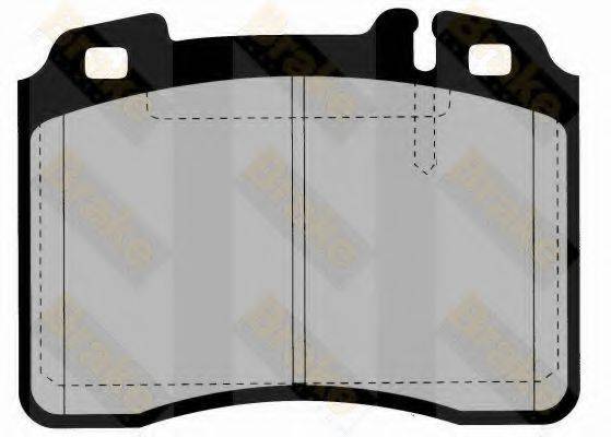 BRAKE ENGINEERING PA773 Комплект тормозных колодок, дисковый тормоз