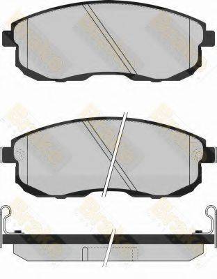 BRAKE ENGINEERING PA791 Комплект тормозных колодок, дисковый тормоз