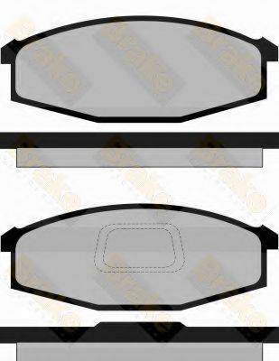 BRAKE ENGINEERING PA794 Комплект тормозных колодок, дисковый тормоз