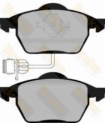 BRAKE ENGINEERING PA865 Комплект тормозных колодок, дисковый тормоз