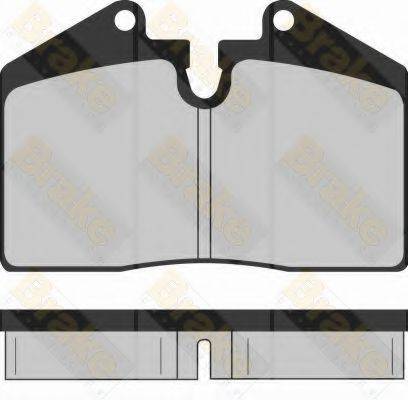 BRAKE ENGINEERING PA914 Комплект тормозных колодок, дисковый тормоз