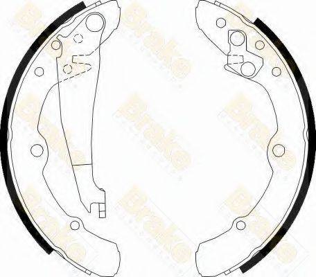 BRAKE ENGINEERING SH1113 Комплект тормозных колодок