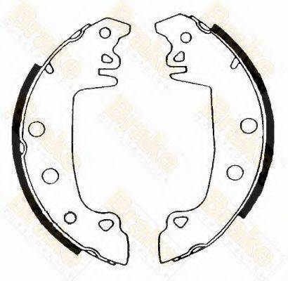 BRAKE ENGINEERING SH1176 Комплект тормозных колодок