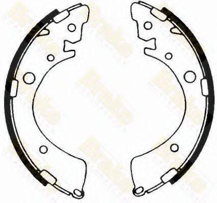 BRAKE ENGINEERING SH1245 Комплект тормозных колодок