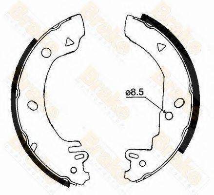 BRAKE ENGINEERING SH1280 Комплект тормозных колодок