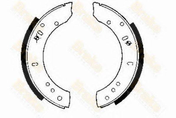 BRAKE ENGINEERING SH2082 Комплект тормозных колодок