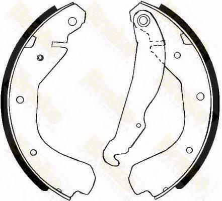 BRAKE ENGINEERING SH2214 Комплект тормозных колодок