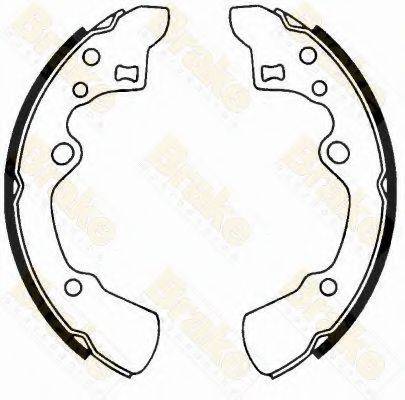 BRAKE ENGINEERING SH2320 Комплект тормозных колодок