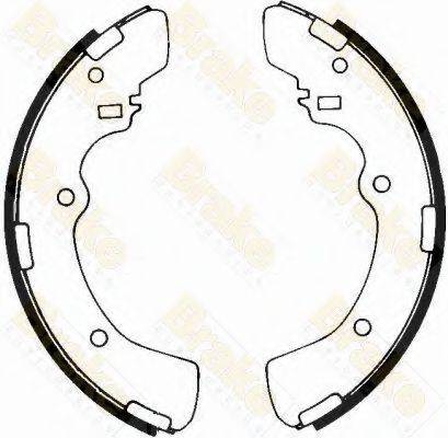 BRAKE ENGINEERING SH2327 Комплект тормозных колодок