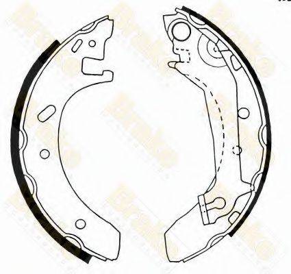 BRAKE ENGINEERING SH2430 Комплект тормозных колодок