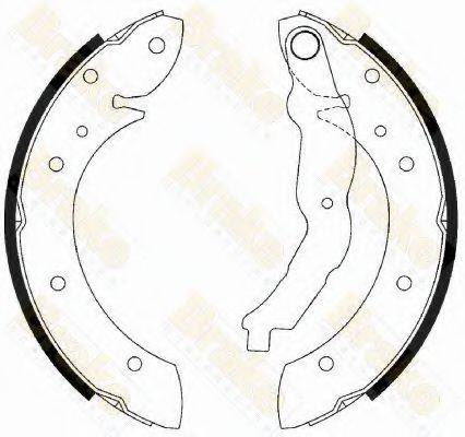 BRAKE ENGINEERING SH2433 Комплект тормозных колодок