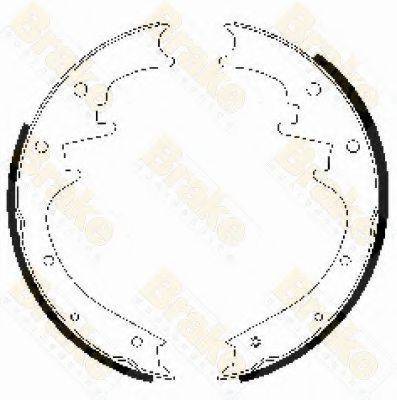 BRAKE ENGINEERING SH2479 Комплект тормозных колодок