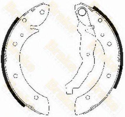 BRAKE ENGINEERING SH2483 Комплект тормозных колодок