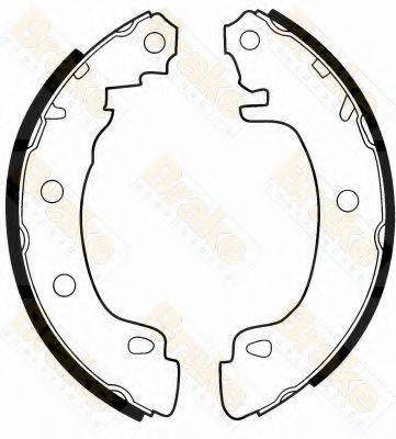 BRAKE ENGINEERING SH2496 Комплект тормозных колодок